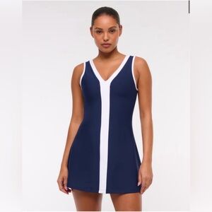 Abercrombie YPB Sculptlux V Neck Mini Dress